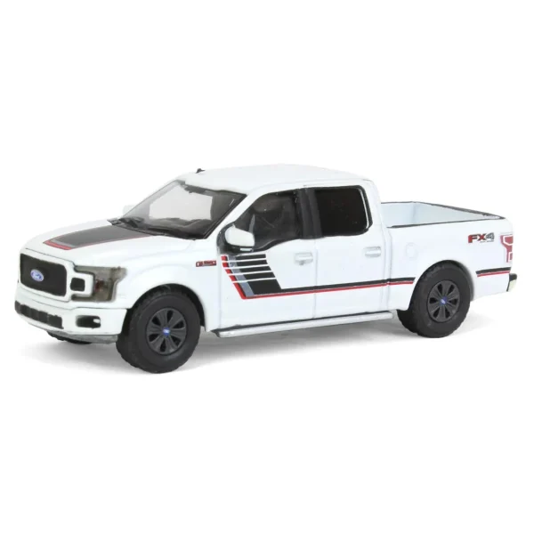 Manufacturer_Greenlight Collectibles Pickup Trucks<1/64 2018 Ford F-150 Lariat FX4 Special Edition, White, All-Terrain Series 14