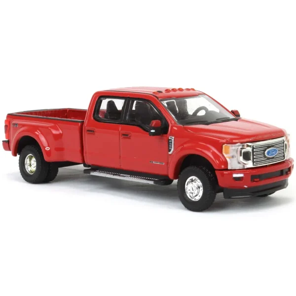 Manufacturer_Greenlight Collectibles Pickup Trucks<1/64 2020 Ford F-450 Platinum Super Duty Dually Pickup Truck, Rapid Red, Town & Country Exclusive