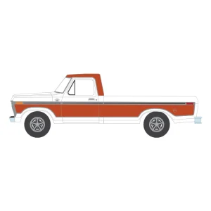 Manufacturer_Greenlight Collectibles Cars & Suvs | Pickup Trucks<1/64 1977 Ford F150 Ranger XLT, Orange & White, All-Terrain Series 17