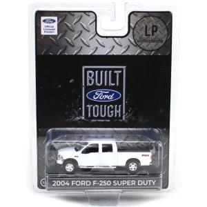 Manufacturer_Motormax Pickup Trucks<1/64 2004 Ford F-250 Super Duty Crew Cab Pickup Truck, Winter White, LP Diecast Garage Exclusive