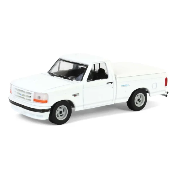 Manufacturer_Greenlight Collectibles Pickup Trucks<1/64 1994 Ford F-150 SVT Lightning with Tonneau Bed Cover, White, Hobby Exclusive
