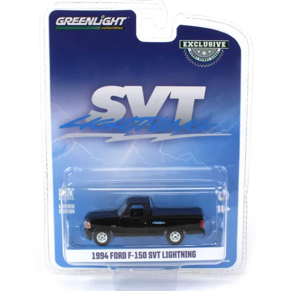 Manufacturer_Greenlight Collectibles Pickup Trucks<1/64 1994 Ford F-150 SVT Lightning with Tonneau Bed Cover, Black, Hobby Exclusive