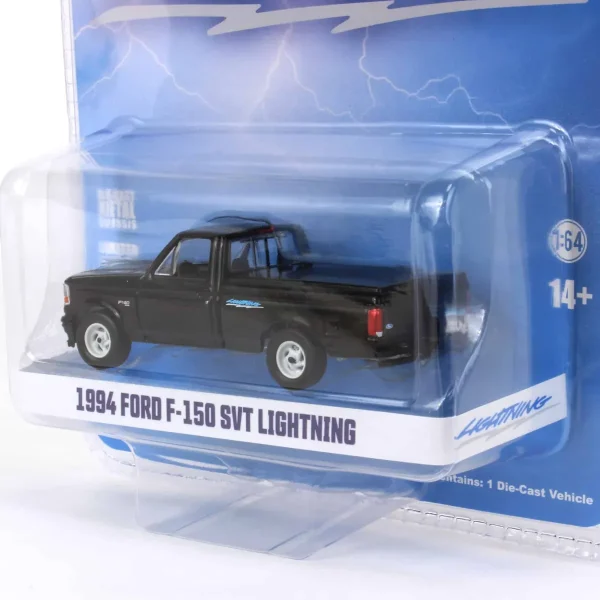 Manufacturer_Greenlight Collectibles Pickup Trucks<1/64 1994 Ford F-150 SVT Lightning with Tonneau Bed Cover, Black, Hobby Exclusive