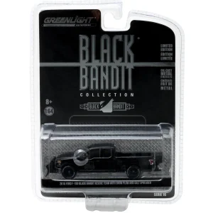 Manufacturer_Greenlight Collectibles Pickup Trucks<1/64 2015 Ford F-150 with Blade and Spreader Black Bandit Pickup Truck, series 16 by Greenlight