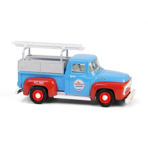 Manufacturer_Greenlight Collectibles Pickup Trucks<1/64 1956 Ford F-100 with Tool Boxes & Ladders, Chevron Special Edition Series 1
