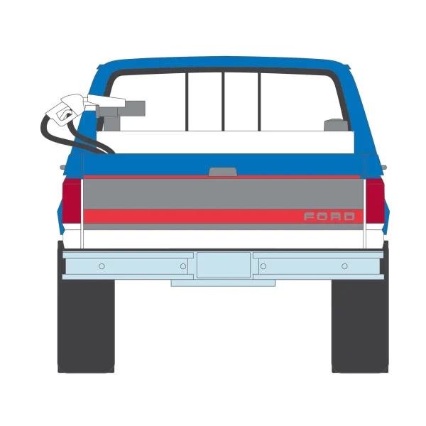 Manufacturer_Greenlight Collectibles Cars & Suvs | Pickup Trucks<1/64 1991 Ford F-250 XL, Chevron, Blue Collar Collection Series 14