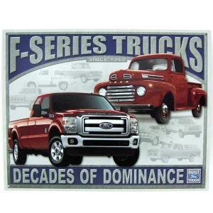 Outback Toys Branded Signs<Ford F-Series Trucks Tin Sign 12 x 16