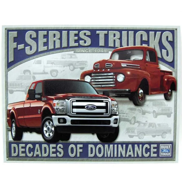 Outback Toys Branded Signs<Ford F-Series Trucks Tin Sign 12 x 16