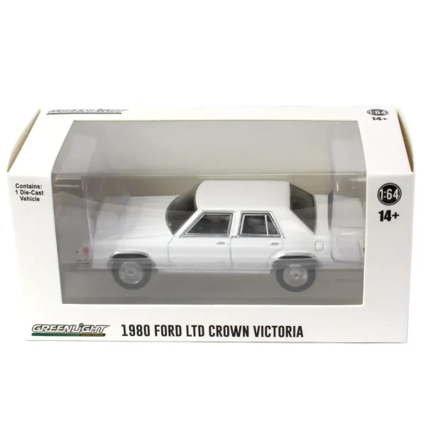 Manufacturer_Greenlight Collectibles Emergency Vehicles<1/64 1980-91 Ford LTD Crown Victoria, Blank White, Hot Pursuit