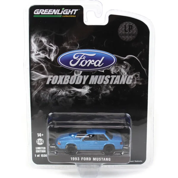 Manufacturer_Greenlight Collectibles Cars & Suvs<1/64 1993 Ford Mustang Blue Drag Car, LP Diecast Exclusive