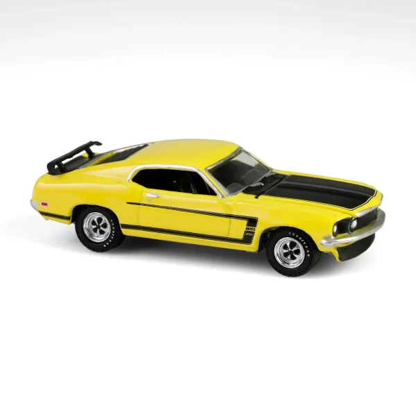 Manufacturer_Greenlight Collectibles Cars & Suvs<1/64 1969 Ford Mustang Boss 302, Scottsdale 2024, Bright Yellow, Barrett-Jackson Series 15