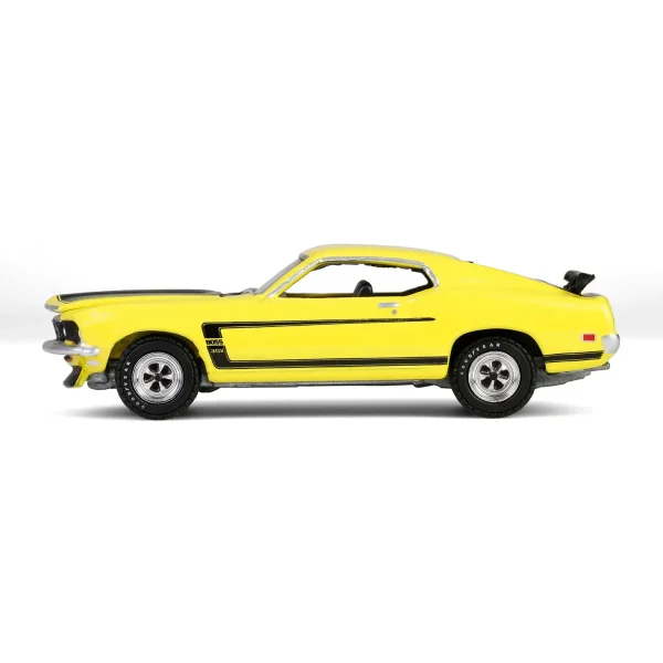Manufacturer_Greenlight Collectibles Cars & Suvs<1/64 1969 Ford Mustang Boss 302, Scottsdale 2024, Bright Yellow, Barrett-Jackson Series 15