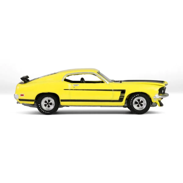 Manufacturer_Greenlight Collectibles Cars & Suvs<1/64 1969 Ford Mustang Boss 302, Scottsdale 2024, Bright Yellow, Barrett-Jackson Series 15