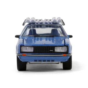 Manufacturer_Greenlight Collectibles Cars & Suvs<1/64 1981 Ford Mustang Ghia Coupe with Ski Roof Rack, Medium Blue Glow, Hobby Exclusive