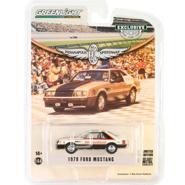 Manufacturer_Greenlight Collectibles Cars & Suvs<1/64 1979 Ford Mustang Hardtop 63rd Annual Indianapolis 500 Official Festival Car, Hobby Exclusive