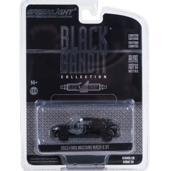 Manufacturer_Greenlight Collectibles Cars & Suvs<1/64 2023 Ford Mustang Mach-E GT, Black Bandit Series 28