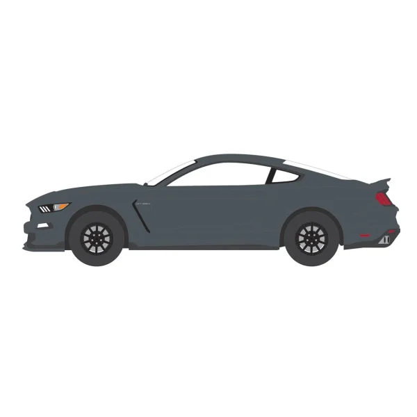 Manufacturer_Greenlight Collectibles Cars & Suvs<1/64 2017 Ford Shelby GT350, Magnetic with Blue Stripes, GreenLight Muscle Series 29