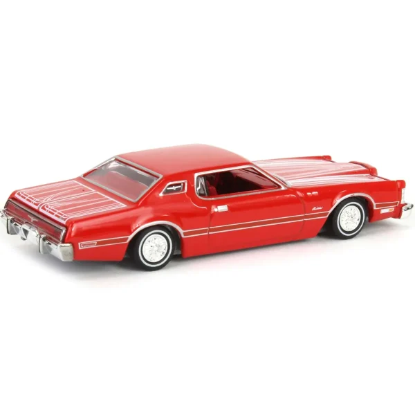 Manufacturer_Greenlight Collectibles Cars & Suvs<1/64 1973 Ford Thunderbird, Red Custom, California Lowriders Series 6