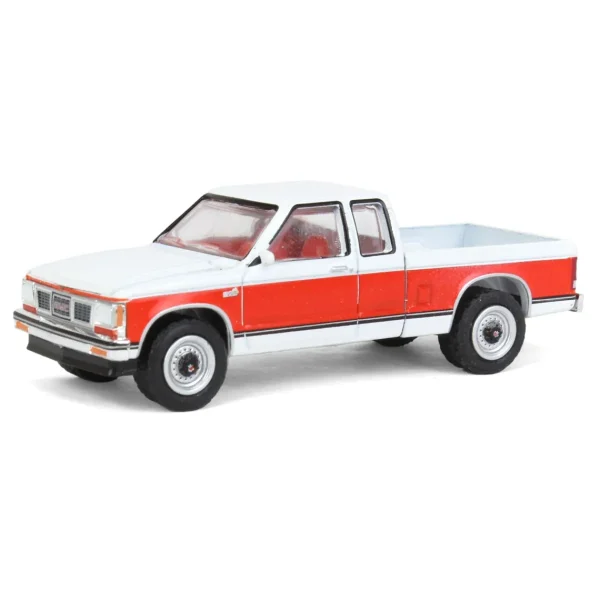 Manufacturer_Greenlight Collectibles Pickup Trucks<1/64 1984 GMC S-15 Sierra Classic 4x4, Apple Red & Frost, All-Terrain Series 14