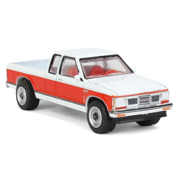 Manufacturer_Greenlight Collectibles Pickup Trucks<1/64 1984 GMC S-15 Sierra Classic 4x4, Apple Red & Frost, All-Terrain Series 14
