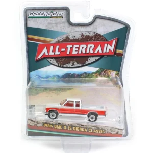 Manufacturer_Greenlight Collectibles Pickup Trucks<1/64 1984 GMC S-15 Sierra Classic 4x4, Apple Red & Frost, All-Terrain Series 14