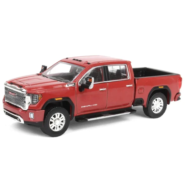 Manufacturer_Greenlight Collectibles Pickup Trucks<1/64 2022 GMC Sierra 2500 Denali, Cayenne Red, Karson Diecast Exclusive