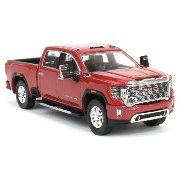 Manufacturer_Greenlight Collectibles Pickup Trucks<1/64 2022 GMC Sierra 2500 Denali, Cayenne Red, Karson Diecast Exclusive