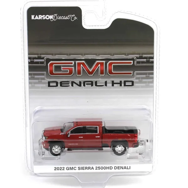 Manufacturer_Greenlight Collectibles Pickup Trucks<1/64 2022 GMC Sierra 2500 Denali, Cayenne Red, Karson Diecast Exclusive