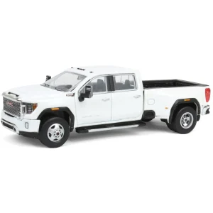 Manufacturer_Greenlight Collectibles Pickup Trucks<1/64 2022 GMC Sierra 3500 Denali Dually, White Frost, Karson Diecast Exclusive