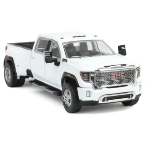 Manufacturer_Greenlight Collectibles Pickup Trucks<1/64 2022 GMC Sierra 3500 Denali Dually, White Frost, Karson Diecast Exclusive