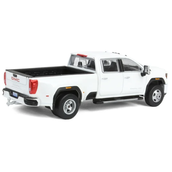 Manufacturer_Greenlight Collectibles Pickup Trucks<1/64 2022 GMC Sierra 3500 Denali Dually, White Frost, Karson Diecast Exclusive