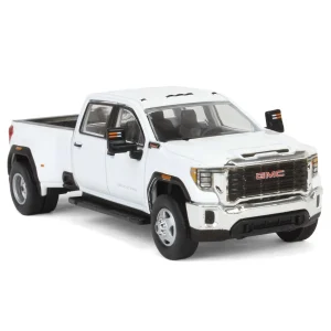 Manufacturer_Greenlight Collectibles Pickup Trucks<1/64 2022 GMC Sierra 3500HD Pro Dually, Summit White, Karson Diecast Exclusive