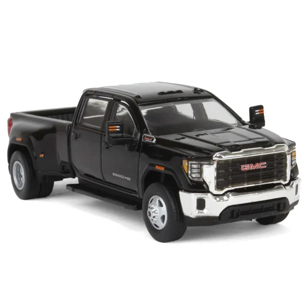 Manufacturer_Greenlight Collectibles Pickup Trucks<1/64 2022 GMC Sierra 3500HD Pro Dually, Onyx Black, Karson Diecast Exclusive