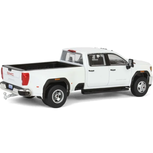 Manufacturer_Greenlight Collectibles Pickup Trucks<1/64 2022 GMC Sierra 3500HD Pro Dually, Summit White, Karson Diecast Exclusive