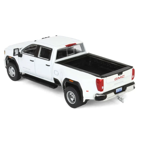 Manufacturer_Greenlight Collectibles Pickup Trucks<1/64 2022 GMC Sierra 3500HD Pro Dually, Summit White, Karson Diecast Exclusive
