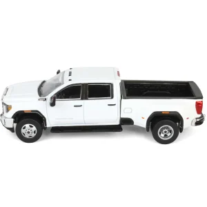 Manufacturer_Greenlight Collectibles Pickup Trucks<1/64 2022 GMC Sierra 3500HD Pro Dually, Summit White, Karson Diecast Exclusive