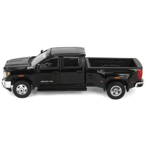 Manufacturer_Greenlight Collectibles Pickup Trucks<1/64 2022 GMC Sierra 3500HD Pro Dually, Onyx Black, Karson Diecast Exclusive