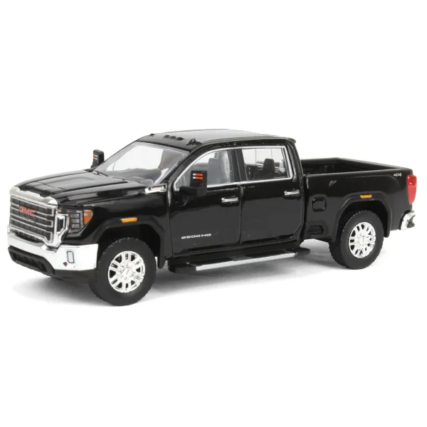 Manufacturer_Greenlight Collectibles Pickup Trucks<1/64 2022 GMC Sierra 2500HD SLT, Ebony Twilight Metallic, Karson Diecast Exclusive
