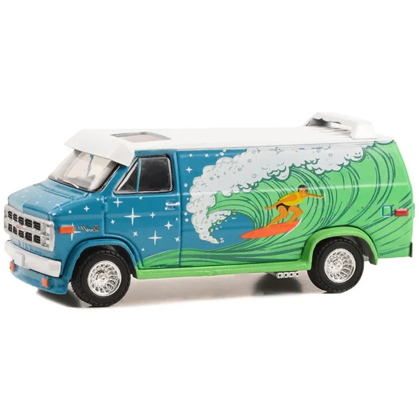 Manufacturer_Greenlight Collectibles Cars & Suvs<1/64 1978 GMC Vandura Custom Van, Surf Decoration, Vannin', Hobby Exclusive