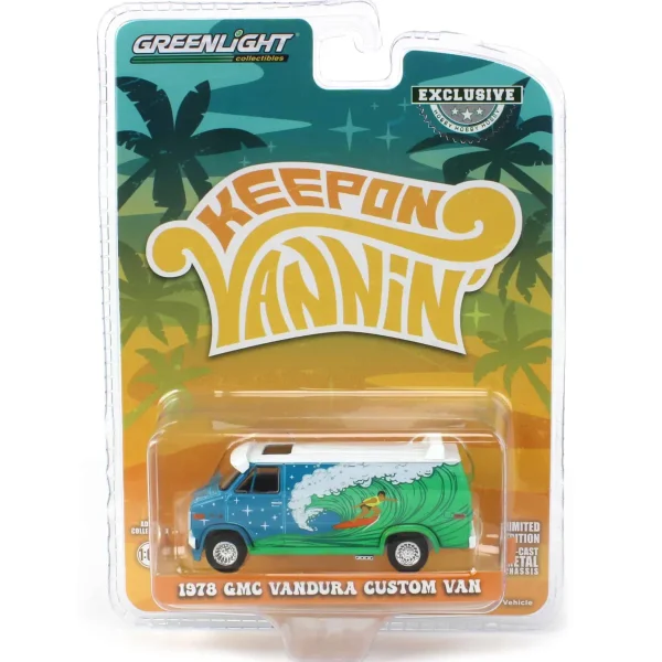 Manufacturer_Greenlight Collectibles Cars & Suvs<1/64 1978 GMC Vandura Custom Van, Surf Decoration, Vannin', Hobby Exclusive