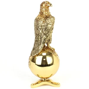 Manufacturer_SpecCast Bed & Bath | Farm Art & DéCor<Gold / Bronze Edition ~ Case Old Abe Eagle on Globe, 3D Sculpture
