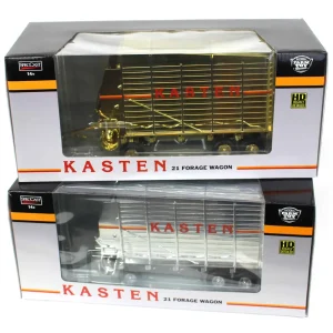Manufacturer_SpecCast Implements<Gold & Silver Chrome Set ~ 1/16 Kasten Heavy Duty 21 Forage Wagon, 2022 NFTM Renovation Unit, 2nd in Series