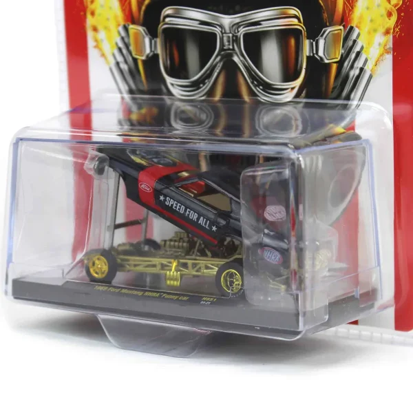 Manufacturer_M2 Machines Cars & Suvs<Gold Rim Chase Unit ~ 1/64 M2 Machines 1969 Ford Mustang Funny Car, Pearl Black & Red, Hobby Exclusive