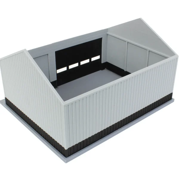 Outback Toys 3D Print & Small Accessories<1/64 Gray/Black 40ft x 30ft "Papa's Shop" Farm Shed, 3D Printed