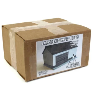 Outback Toys 3D Print & Small Accessories<1/64 Gray/Black 40ft x 30ft "Papa's Shop" Farm Shed, 3D Printed