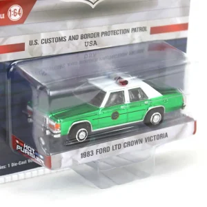 Manufacturer_Greenlight Collectibles Cars & Suvs | Emergency Vehicles<Green Chrome Super Chase ~ 1/64 1983 Ford LTD Crown Victoria, US Customs & Border Patrol, Hot Pursuit Special Edition