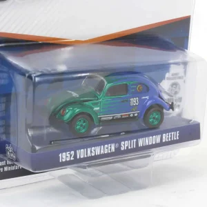Manufacturer_Greenlight Collectibles Cars & Suvs<Green Chrome Super Chase ~ 1/64 1952 Volkswagen Split Window Beetle, Falken Tire, Club Vee-Dub Series 20