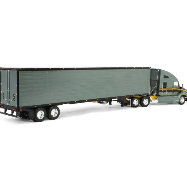 Manufacturer_DCP by First Gear Box Trucks & Trailers<1/64 Gunmetal Gray Kenworth T680 Sleeper with Tandem-Axle Reefer Trailer, DCP by First Gear