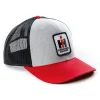 Outback Toys Ih Farmall<Heather Gray with Red Brim and Black Mesh IH Logo Hat