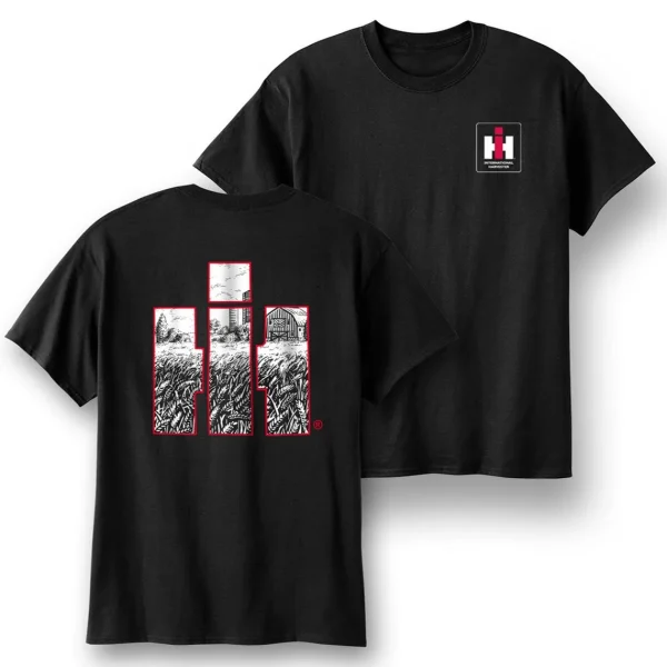 Outback Toys Case Ih & Ji Case<IH Farm Black T-Shirt